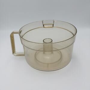 Vintage General Electric GE Food Processor D3FP1B Replacement Part Plastic‎ Bowl